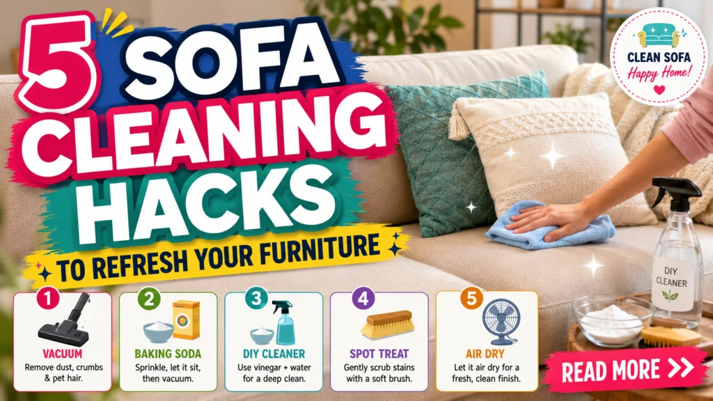 5 Sofa Cleaning Hacks to Refresh Your Furniture