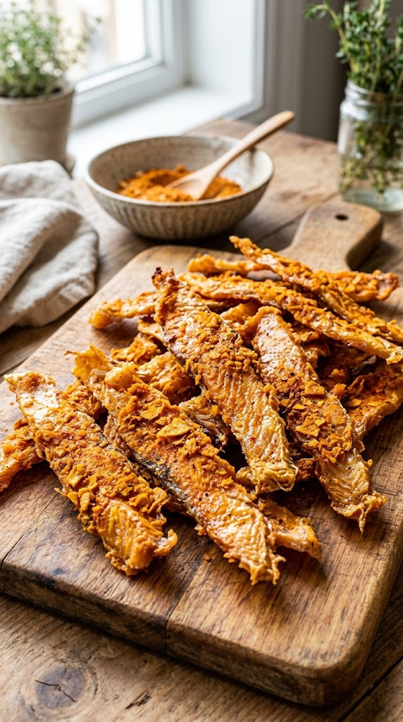 Air-Fryer Salmon & Pumpkin Jerky (Crunchy Treats)