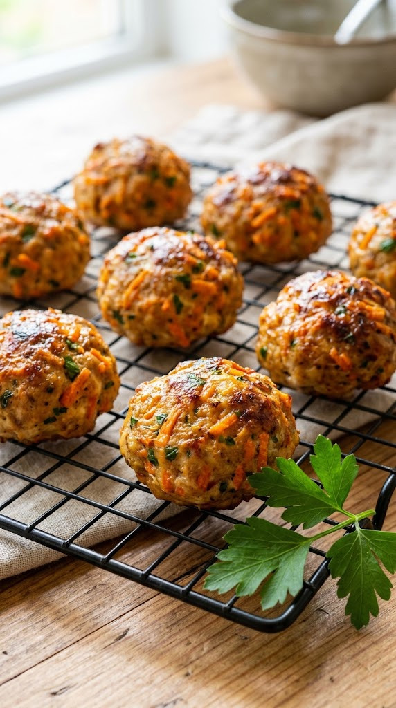 Air-Fryer White Fish & Carrot Meatballs