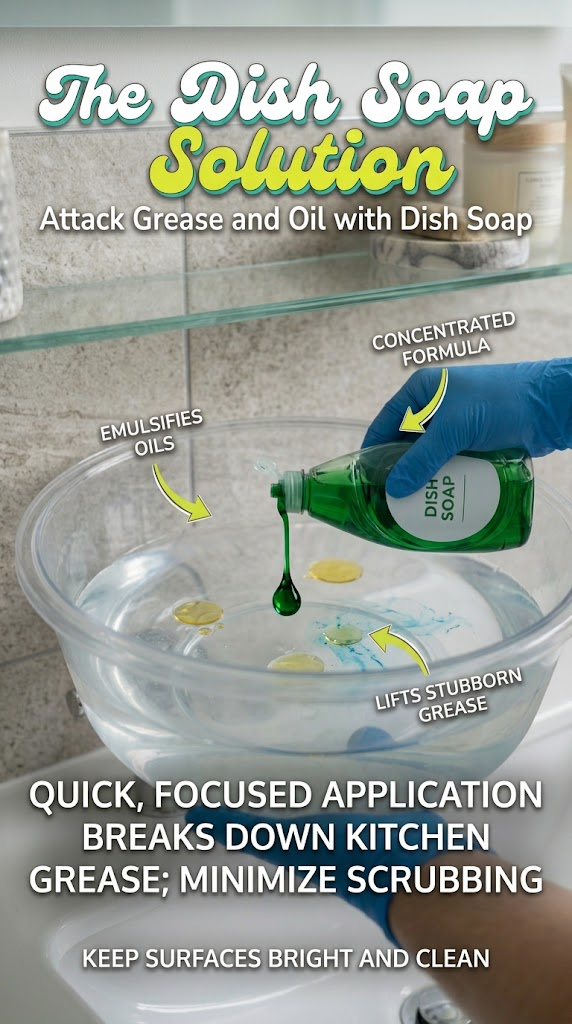 Attack Grease and Oil with Dish Soap