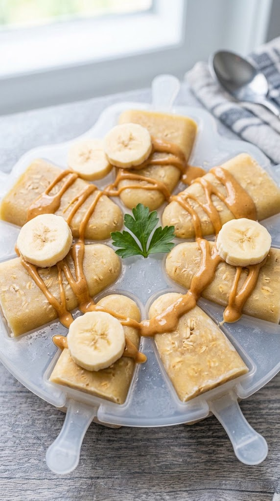 Banana Oat Frozen Popsicles
