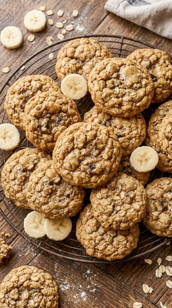 Banana Oat Soft-Baked Cookies