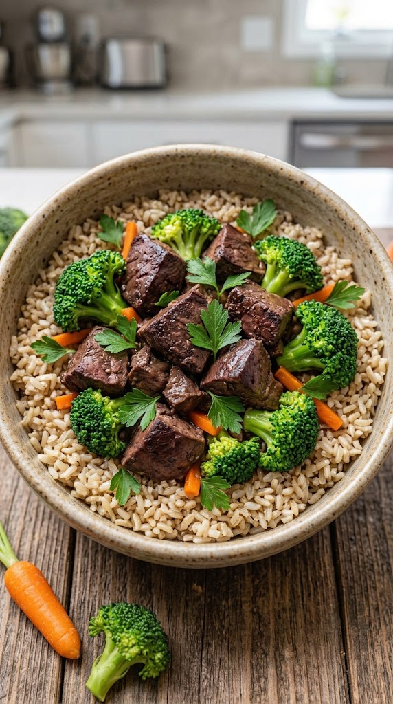 Beef Liver, Broccoli & Rice Budget Feast