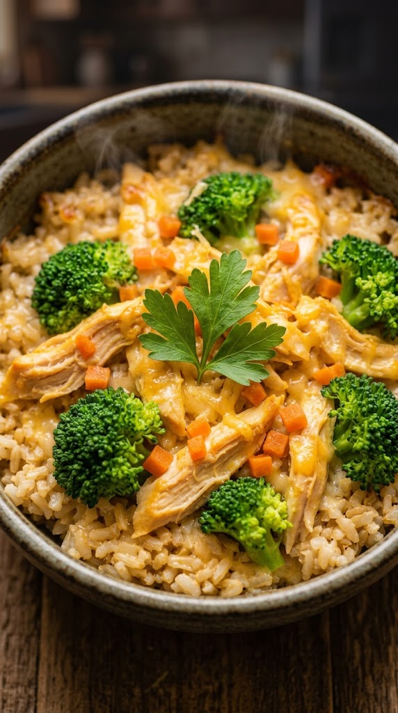 Chicken, Broccoli & Cheddar Bake (Yes, Cheese!)