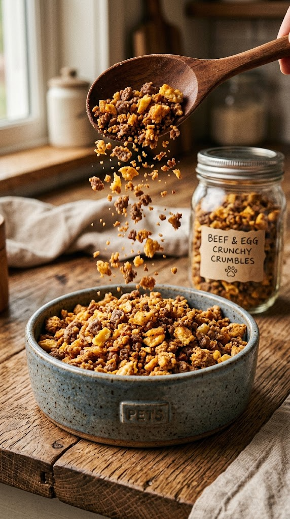 Ground Beef & Egg Freeze-Dried Crumbles (Crunchy Goodness)