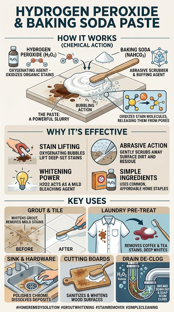 Hydrogen Peroxide & Baking Soda Paste
