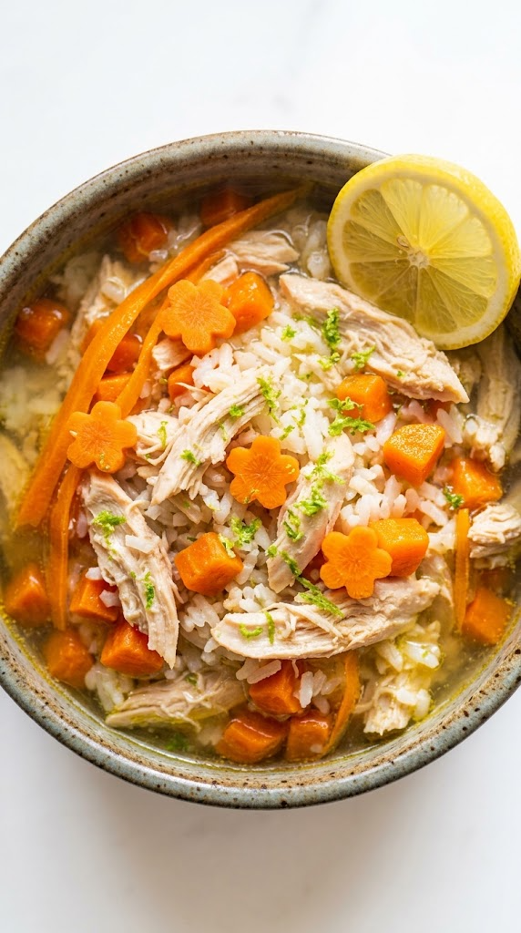 Lemony Chicken, Rice & Carrot Zest Bowl