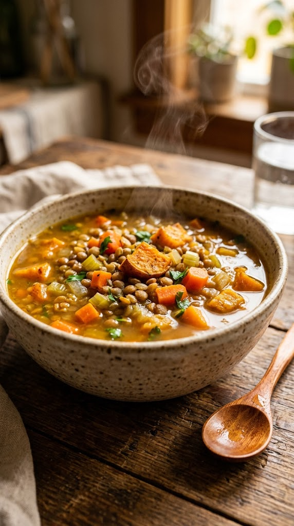 Lentil & Sweet Potato Stew (Comfort in a Bowl)