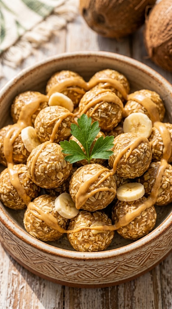 Peanut Butter Banana Oat Balls (No-Bake!)