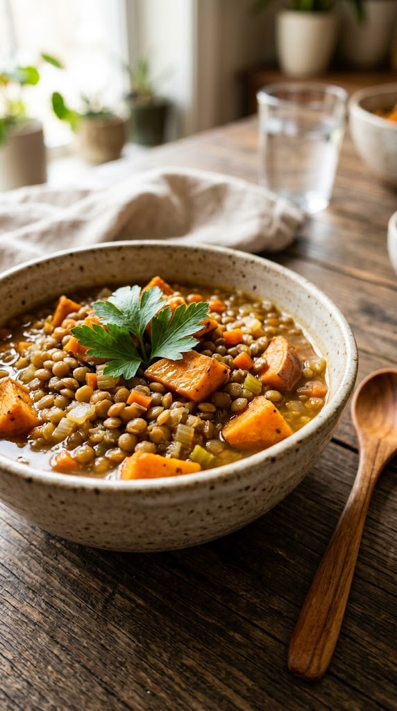 Simple Lentil & Sweet Potato Bowl (The Foundation Recipe)