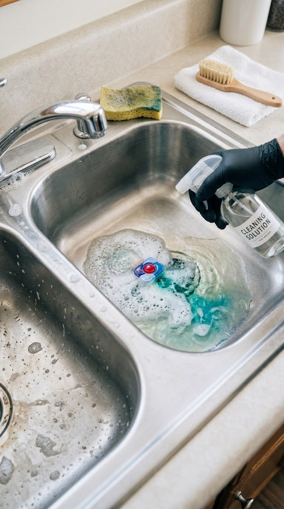 The Dishwasher Pod Sink Scrub