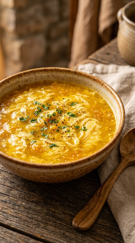 Warming Beef & Chicken Broth with Egg (The Ultimate Comfort Meal)